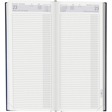 BIELLA Agenda Tower 2026 800311050026 1T/2S bleu ML 13.5x31.5cm