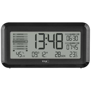 TFA Dostmann Sveglia Radio Boxx2 Nero