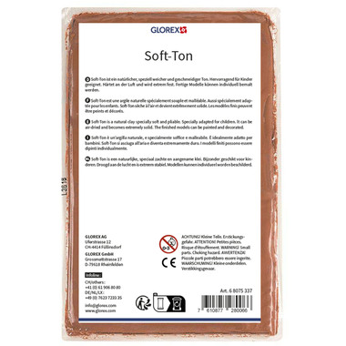 GLOREX Soft-Ton terracotta 2.5kg 68075337 lufthärtend