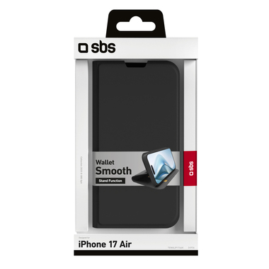 Étui portefeuille noir pour iPhone Air | SBS