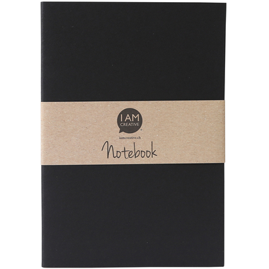 I AM CREATIVE Notizbuch A5 MAA4005.08 schwarz 60 Seiten