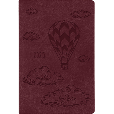 SIMPLEX Ladytimer Pocket 2025 40542.25 1W/2S bordeaux ML 8.2x11.5cm