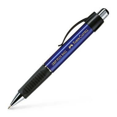 FABER-CASTELL Stylo à bille Grip 1407 0.7mm 140732 metallic-bleu
