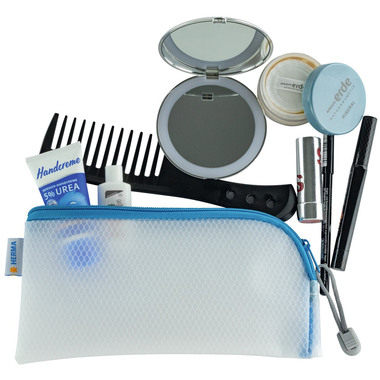 HERMA Tasca documenti con zip A6 20003 blu, 23x11cm