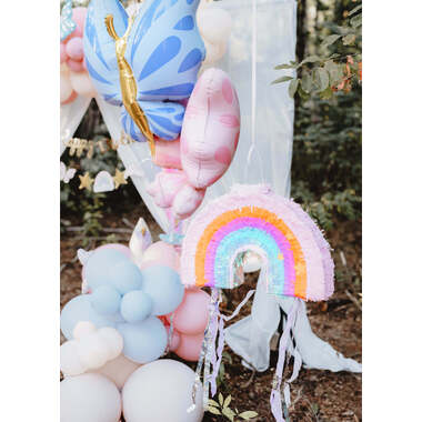 PARTYDECO Faltbare Pinata 50x33x10cm PINS5 Regenbogen