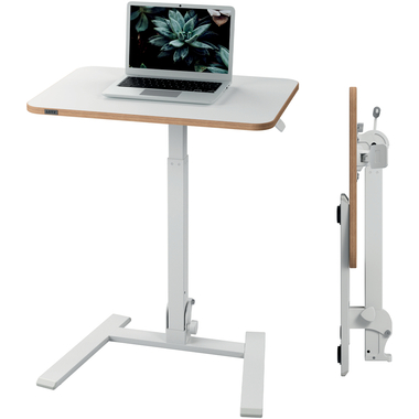 LEITZ Bureau assis-debout ergo 6588-00-01 Blanc, réglable en hauteur