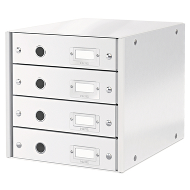 LEITZ Set tiretto Click&Store 6049000 bianco 4 cassetti