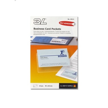 3L Portabiglietti visita 95x60mm 10114 PP, autoadesivo 100 pezzi
