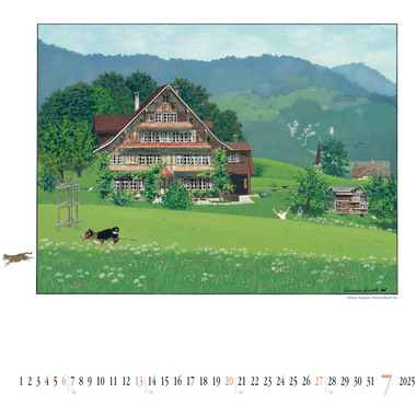 KURATLI Bildkalender 2025 783952596609 Susanna Kuratli ML 42x42cm