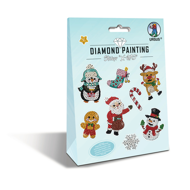 URSUS Diamond Sticker X-MAS 43500008 10x15 cm 2 fogli