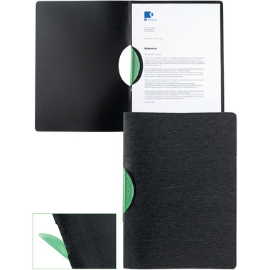 KOLMA Cartella LineaVerde A4 11.141.01 nero, PP, Sand, recycling