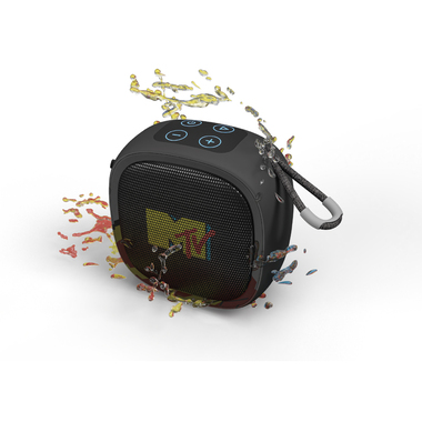 Cette enceinte sans fil est compacte et facilement transportable grâce à son cordon.