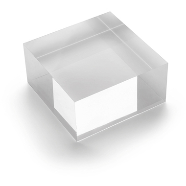 DEFLECTO Blocco acrilico 100x50mm AB350 transparente lucido