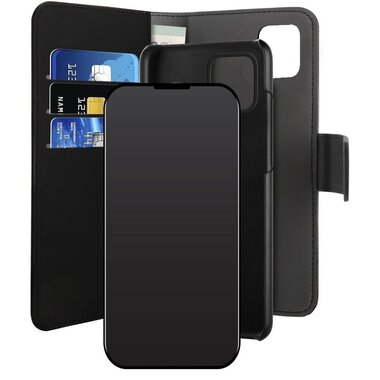 The Detachable case in natural effect texture for the new iPhone 12 and 12 Pro offers a double solution