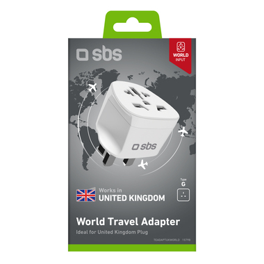 Adattatore Universale da Viaggio Tipo G per Inghilterra| SBS