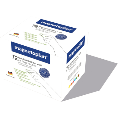 MAGNETOPLAN Kreide abgerundet 12305 weiss 72 Stück