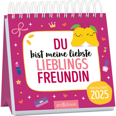 ARS EDITION Tischkalender 2025 13295 Freundin 1M/1S DE 115x115mm