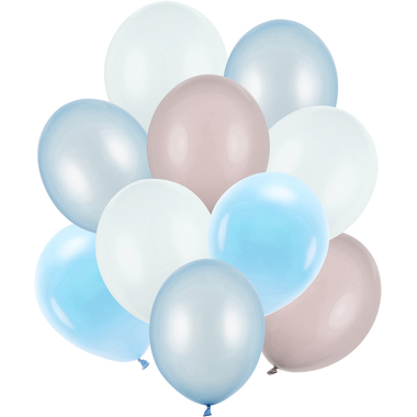 PARTYDECO Palloncini 30cm ZBL5 blu, assortiti 10 pezzi