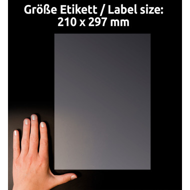 AVERY ZWECKFORM Étiquettes L8011-10 Antimic. 210x297mm transp.
