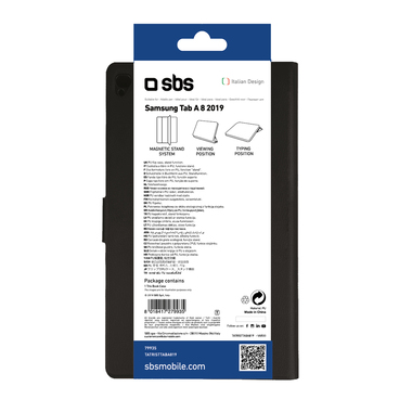 SBS Book Case with stand for Samsung Galaxy Tab A 8 2019