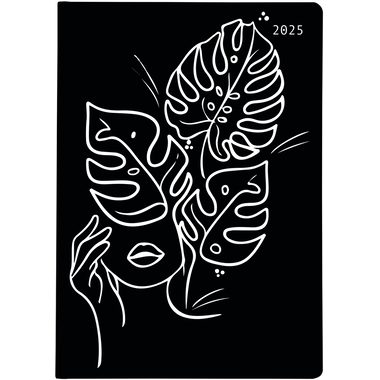 BIELLA Agenda Memento Trend 2025 825413740025 1S/2P Leaves ML 10.1x14.2cm