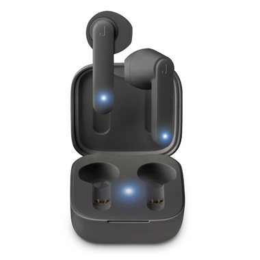 Écouteurs sans fil stéréo avec boîtier de recharge de poche de 300 mAh, Wireless V5.0+EDR, commandes tactiles pour appels et musique