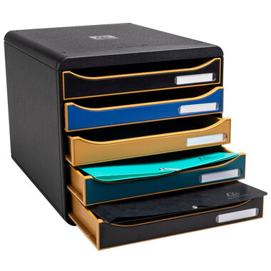 EXACOMPTA Schubladenbox NeoDeco A4+ 309505D multicolor 5 Schubladen