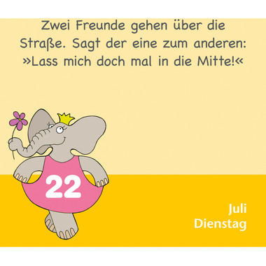 HARENBERG Abreisskalender 2025 3309851+25 Witze für Kids DE 12.5x16cm