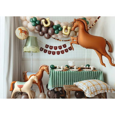 PARTYDECO Folienballon 68cm FB275 Pferd beige