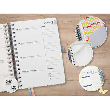 JOLIE Agenda Inspire 2027 7J606 1S/2P good vibes ML A5