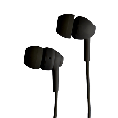 In-ear stereo earphones with built-in microphone
