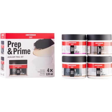 AMSTERDAM Vorbereitungs-&Grundierungset 24820000 Medium 4x120ml