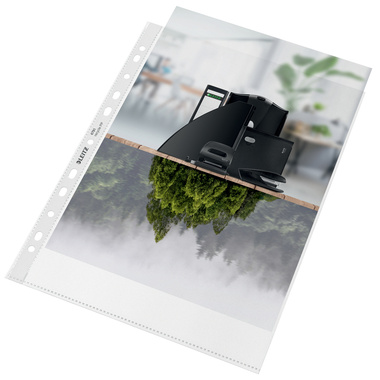 LEITZ Buste prospetti PP Recycle A4 47910003 trasparente, 140my 100 pz.