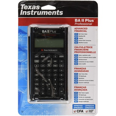 TEXAS INSTRUMENTS Calculator Finance TI-BAII+ professional d/f/e