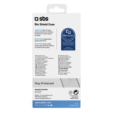 Soft, transparent, antimicrobial cover for iPhone 12 Pro Max