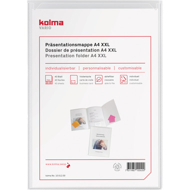 KOLMA Dossier de présent. Vario A4 10.012.00 transparent
