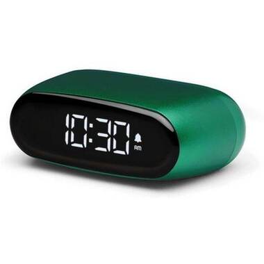 Lexon Digital Alarm Clock Minut Dark Green Matte