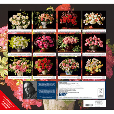 DUMONT Bildkalender 2025 205308 Rosen ML 38x35.5cm