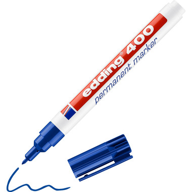 EDDING Permanent Marker 400 -1mm 400-3 blu