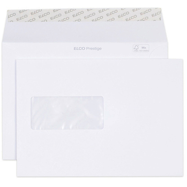 ELCO Couvert Prestige C5 42999 120g, weiss,m/Fenster 250 St.