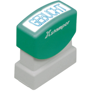 XSTAMPER Stempel Gebucht GE 11-B blau