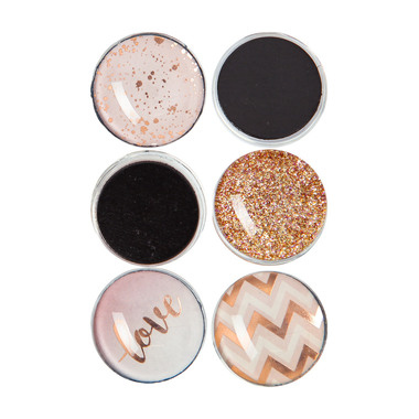 I AM CREATIVE Calamita Love Let`s Organize MAA4035.60 Vetro, 3x1 cm 6 pezzi