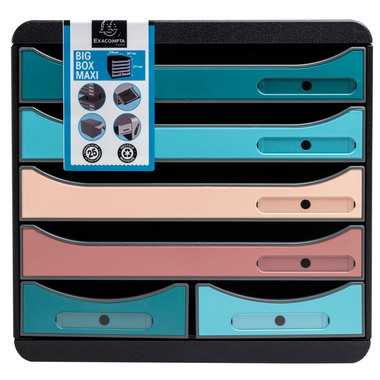 EXACOMPTA Schubladenbox Skandi A4+ 312606D multicolor 6 Schubladen