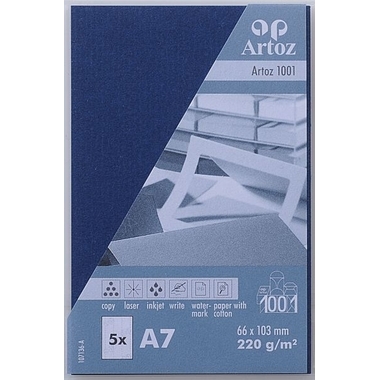 ARTOZ Biglietti da visita 1001 A7 107136144 220g, classic blue 5 fogli