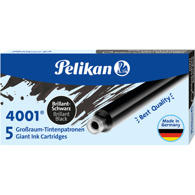 PELIKAN Inchiostro 4001 GTP/5 310615 brillantschwarz 5 pezzi