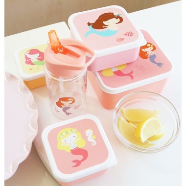 ALLC Lunch Box Mermaids SBSEME40 pink 18x6x12cm