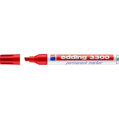 EDDING Marqueur permanent 3300 1-5mm 3300-2 rouge