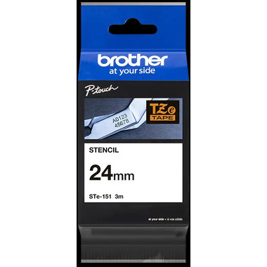 PTOUCH Nastro, Dima nero STE151 PT-3600 24 mm