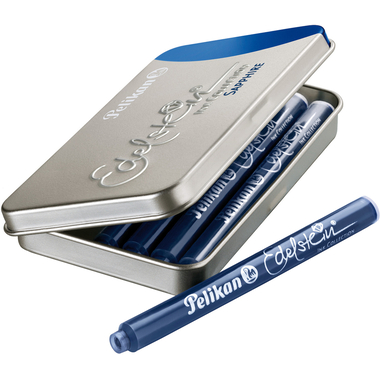 PELIKAN Cartuccia inchiostro gemma 339630 blu 6 pezzi
