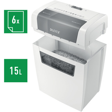 LEITZ Destructeur documents IQ 80340000 Home, P-4, 15lt